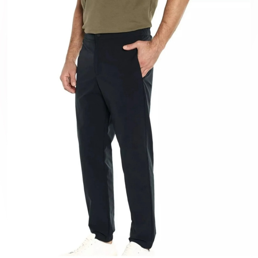 New(NWT) - Men’s Banana Republic Stretch Waist Slim-Tapered Fit Navy Pants 36x32